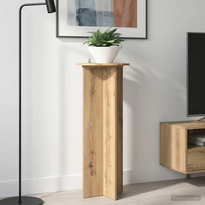 vidaXL Plant Stand 2 pcs Artisan Oak Ø40 x 100 cm Engineered Wood