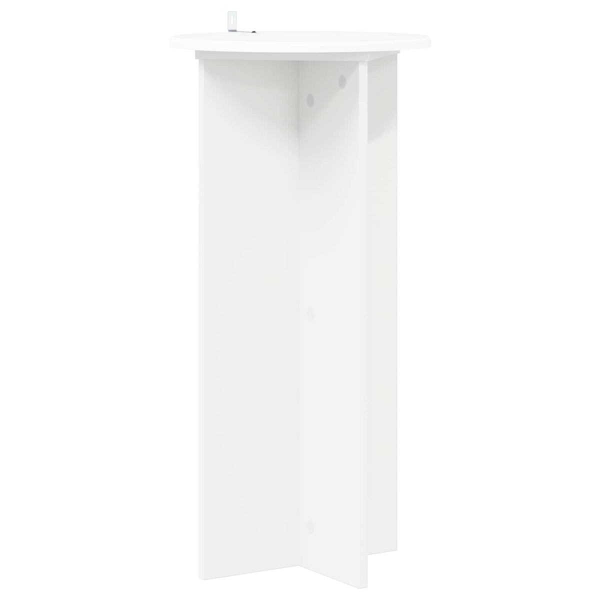 vidaXL Plant Stand 2 pcs White Ø40 x 80 cm Engineered Wood