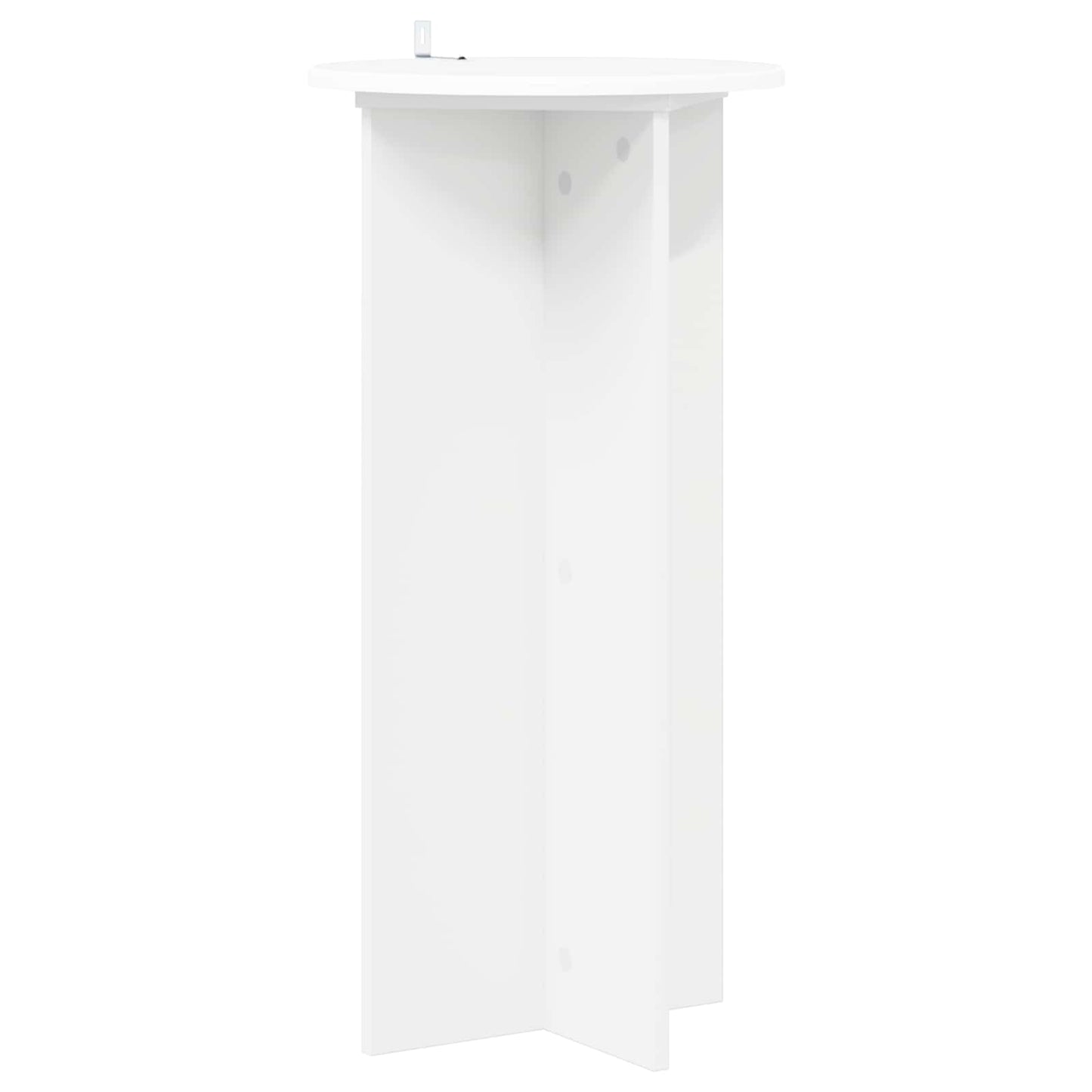 vidaXL Plant Stand 2 pcs White Ø40 x 80 cm Engineered Wood