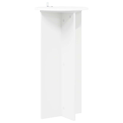 vidaXL Plant Stand 2 pcs White Ø40 x 80 cm Engineered Wood