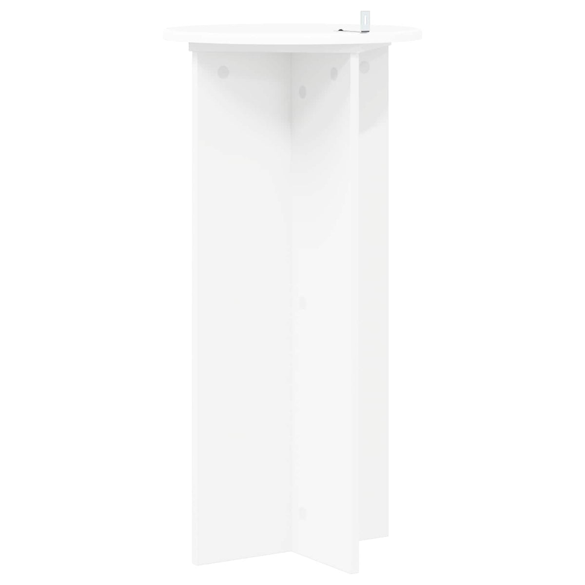 vidaXL Plant Stand 2 pcs White Ø40 x 80 cm Engineered Wood