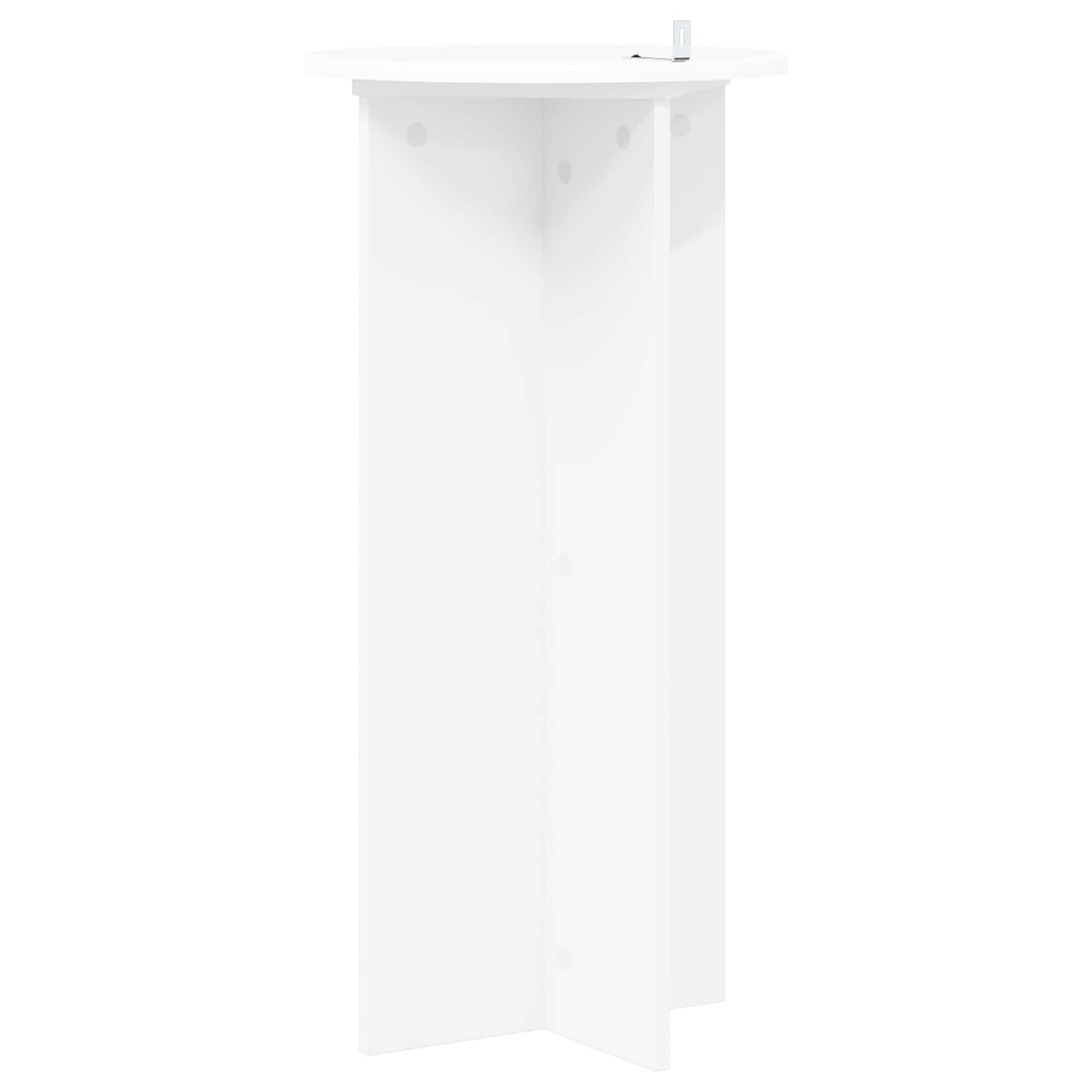 vidaXL Plant Stand 2 pcs White Ø40 x 80 cm Engineered Wood