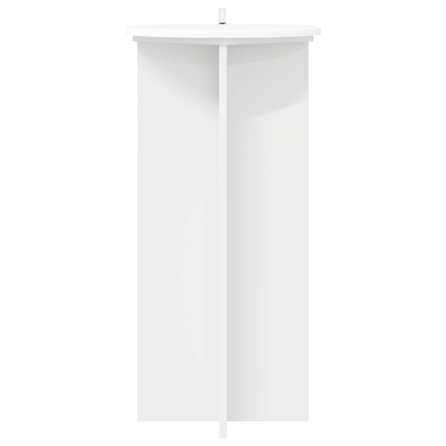 vidaXL Plant Stand 2 pcs White Ø40 x 80 cm Engineered Wood