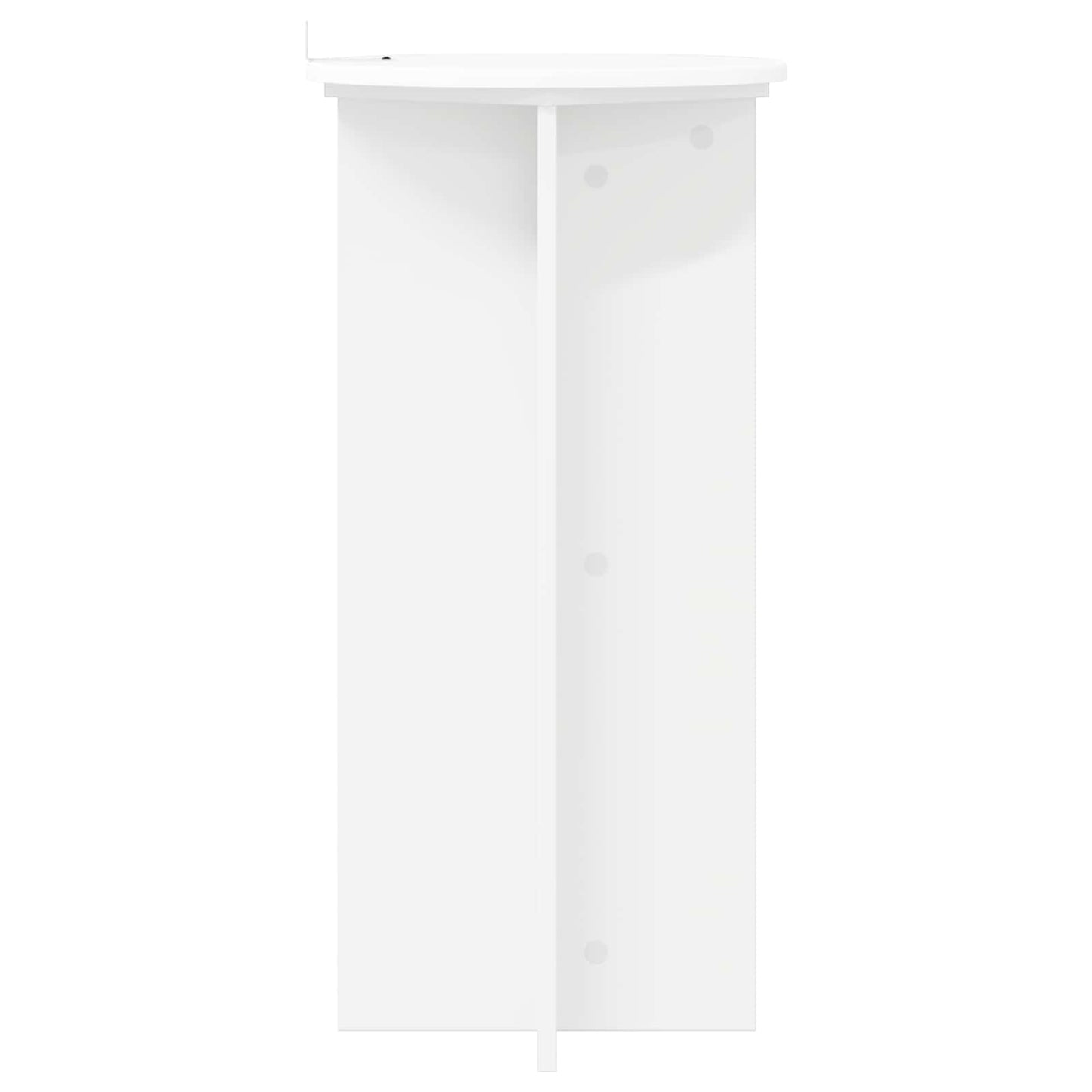 vidaXL Plant Stand 2 pcs White Ø40 x 80 cm Engineered Wood
