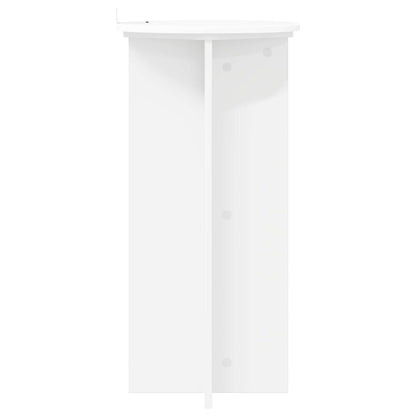 vidaXL Plant Stand 2 pcs White Ø40 x 80 cm Engineered Wood