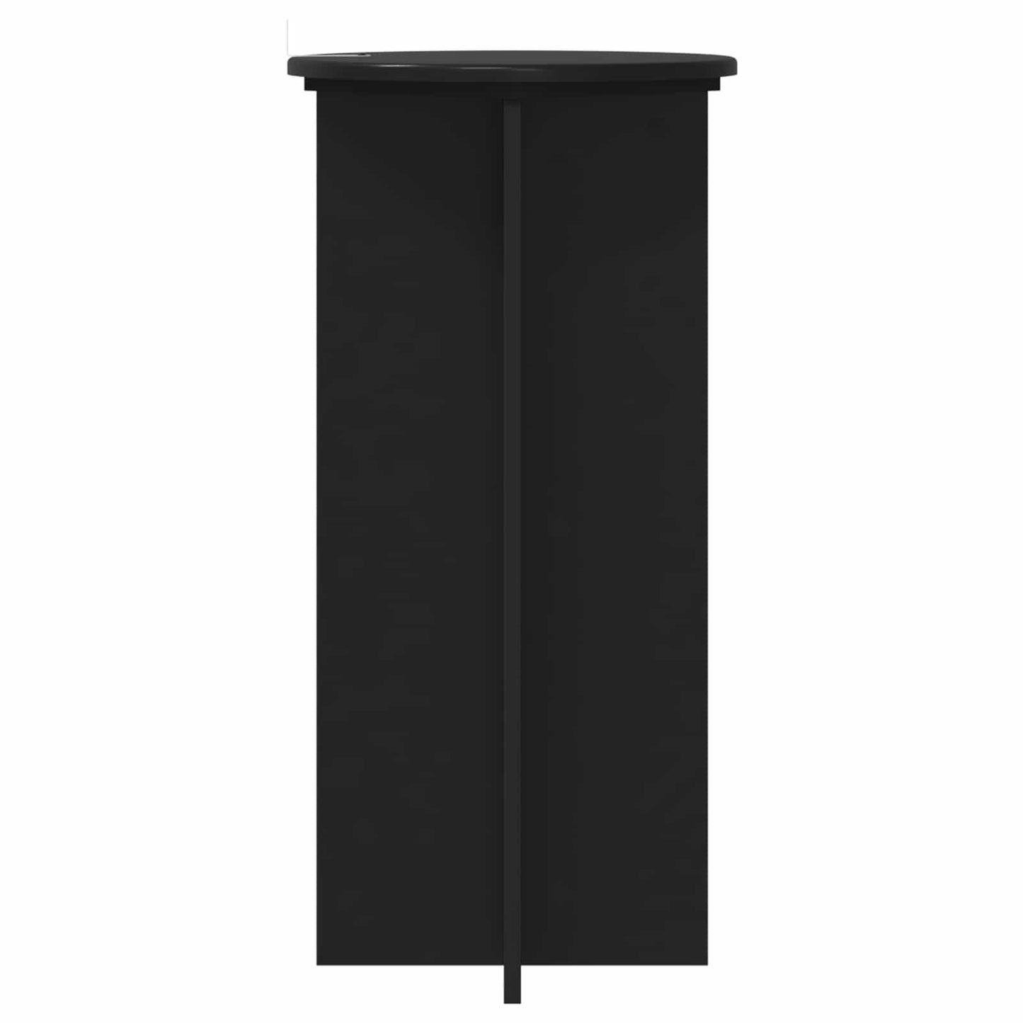 vidaXL Plant Stand 2 pcs Black 40 x 40 x 80 cm Engineered Wood