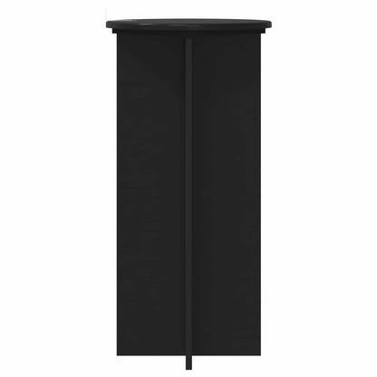 vidaXL Plant Stand 2 pcs Black 40 x 40 x 80 cm Engineered Wood