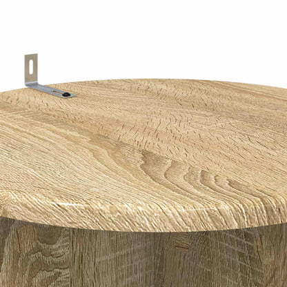 vidaXL Plant Stand 2 pcs Sonoma Oak 40 x 40 x 80 cm Engineered Wood