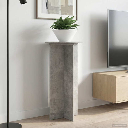 vidaXL Plant Stand 2 pcs Concrete Grey 40 x 40 x 80 cm Engineered Wood
