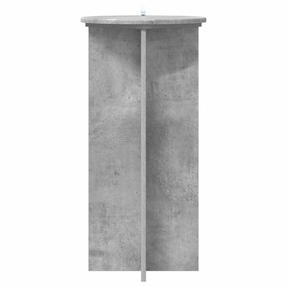 vidaXL Plant Stand 2 pcs Concrete Grey 40 x 40 x 80 cm Engineered Wood