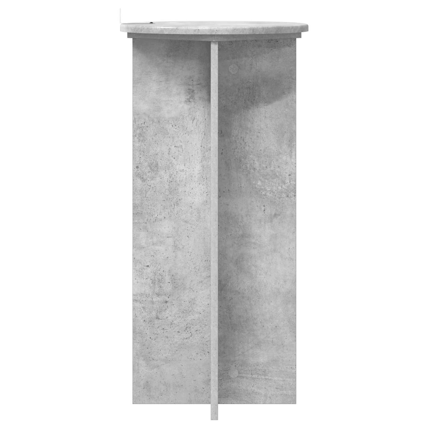 vidaXL Plant Stand 2 pcs Concrete Grey 40 x 40 x 80 cm Engineered Wood