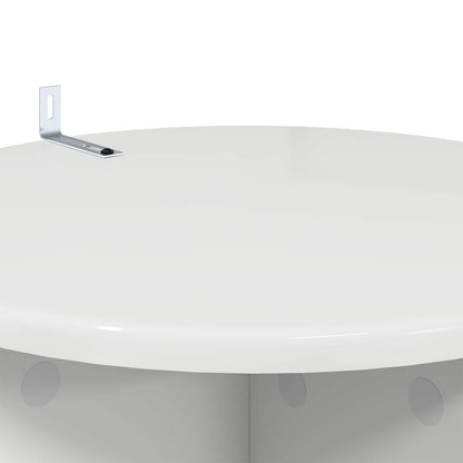 vidaXL Plant Stand 2 pcs High Gloss White 40 x 40 x 80 cm