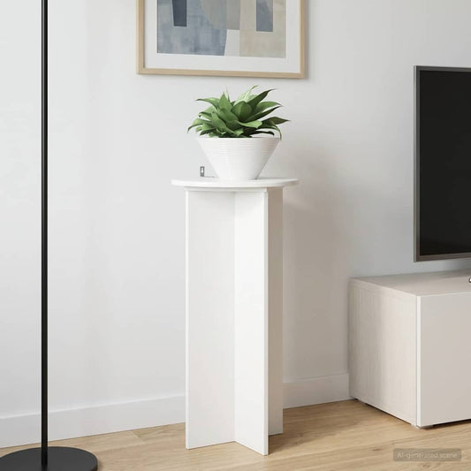 vidaXL Plant Stand 2 pcs High Gloss White 40 x 40 x 80 cm
