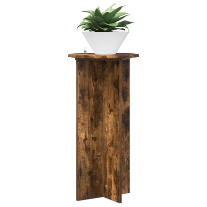 vidaXL Plant Stand 2 pcs Smoked Oak 40 x 40 x 80 cm Engineered Wood