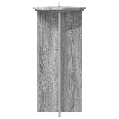 vidaXL Plant Stand 2 pcs Grey Sonoma 40 x 40 x 80 cm Engineered Wood