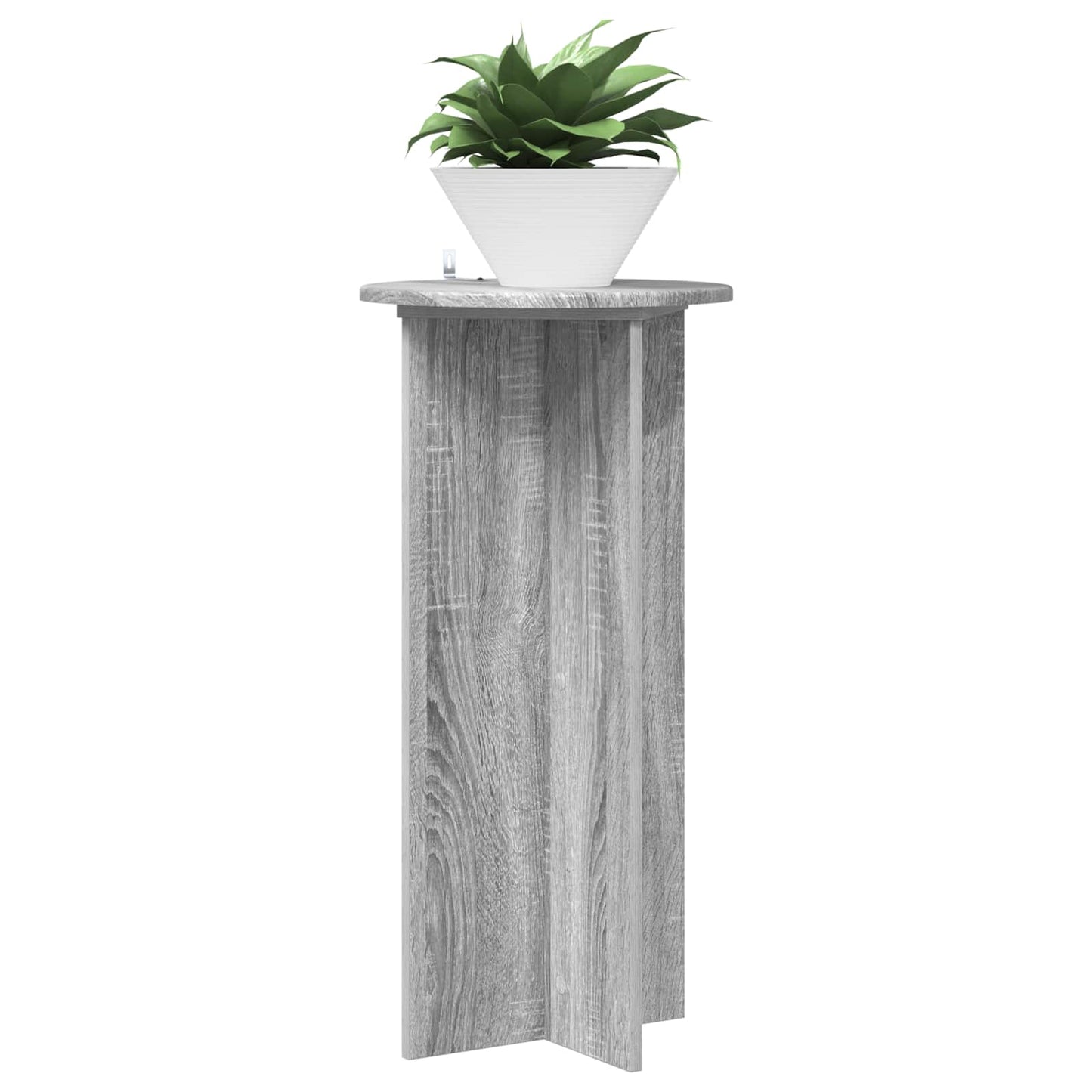 vidaXL Plant Stand 2 pcs Grey Sonoma 40 x 40 x 80 cm Engineered Wood