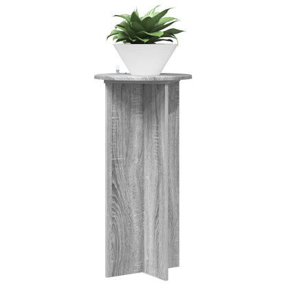 vidaXL Plant Stand 2 pcs Grey Sonoma 40 x 40 x 80 cm Engineered Wood