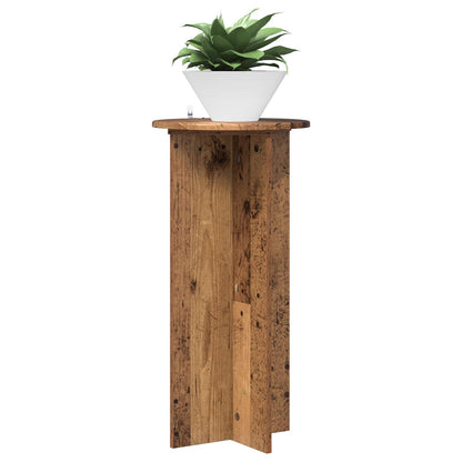 vidaXL Plant Stand 2 pcs Old Wood 40 x 40 x 80 cm Engineered Wood