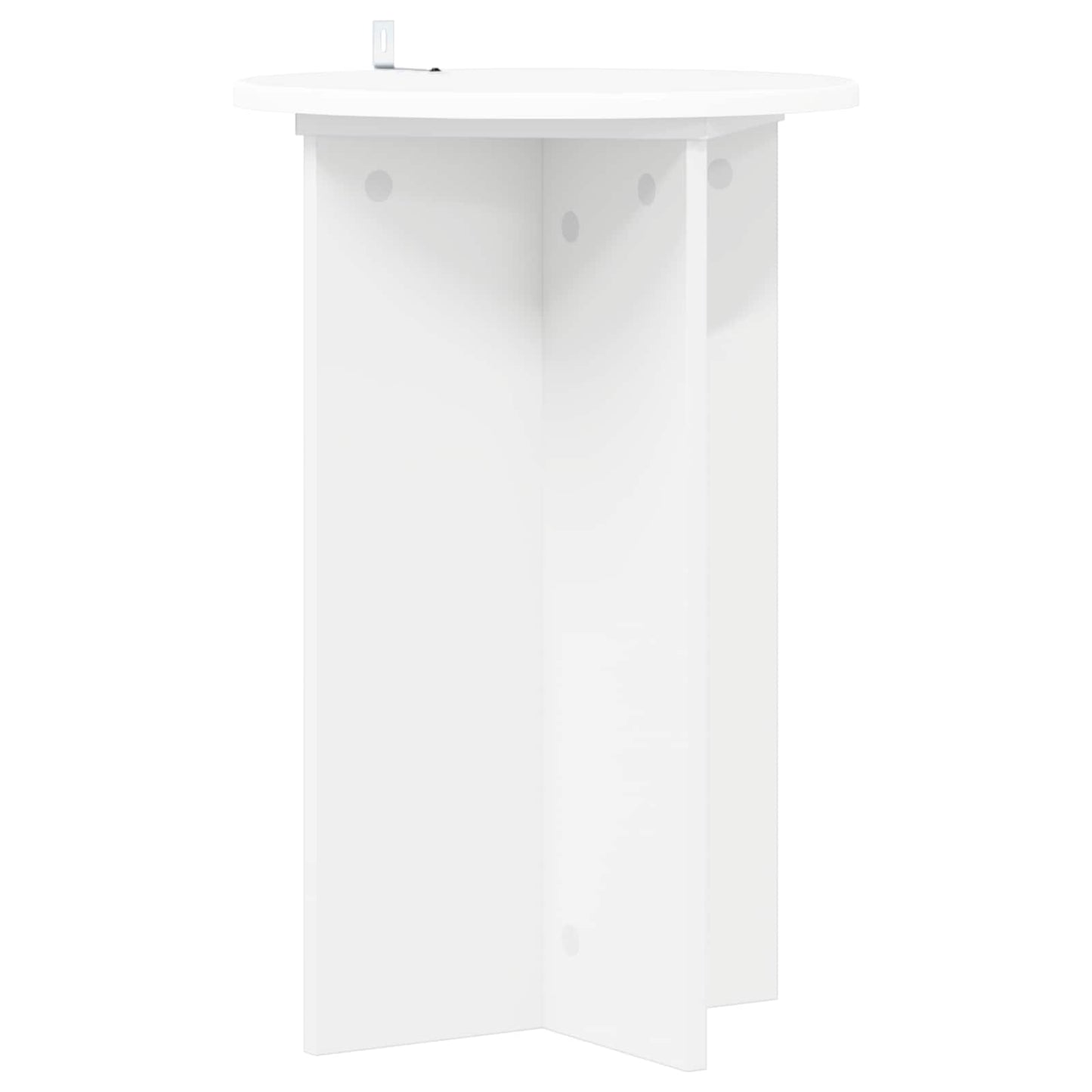 vidaXL Plant Stand 2 pcs White Ø40 x 60 cm Engineered Wood