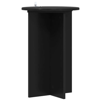 vidaXL Plant Stand 2 pcs Black Ø40 x 60 cm Engineered Wood