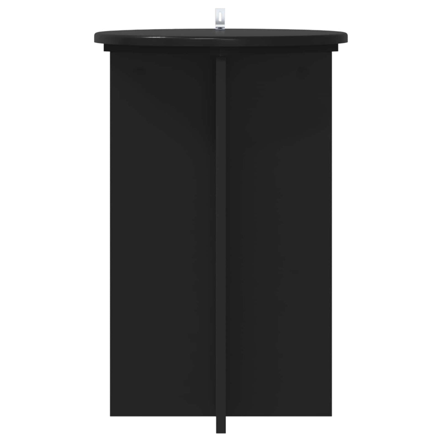 vidaXL Plant Stand 2 pcs Black Ø40 x 60 cm Engineered Wood