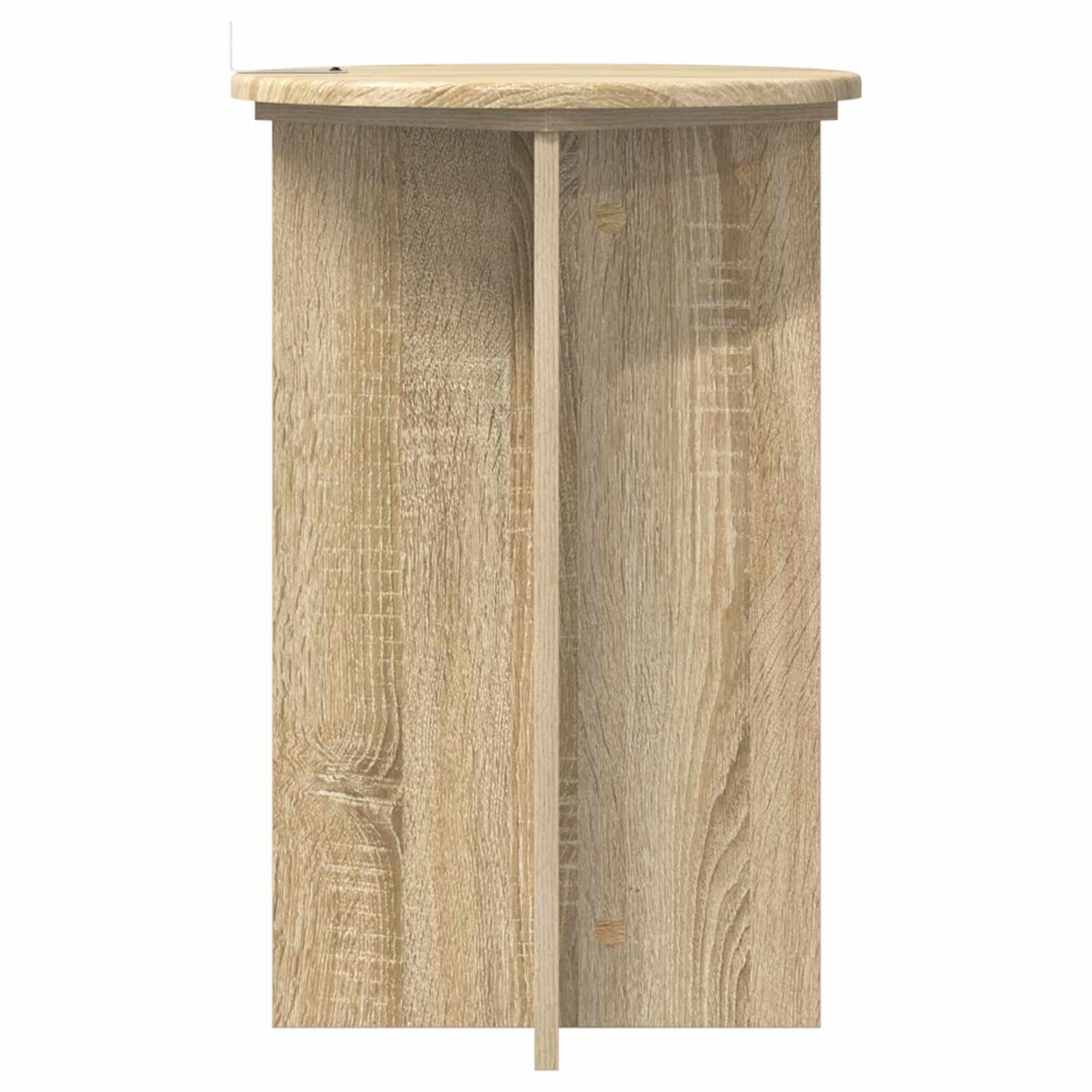 vidaXL Plant Stand 2 pcs Sonoma Oak Ø40 x 60 cm Engineered Wood