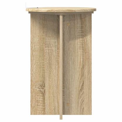 vidaXL Plant Stand 2 pcs Sonoma Oak Ø40 x 60 cm Engineered Wood