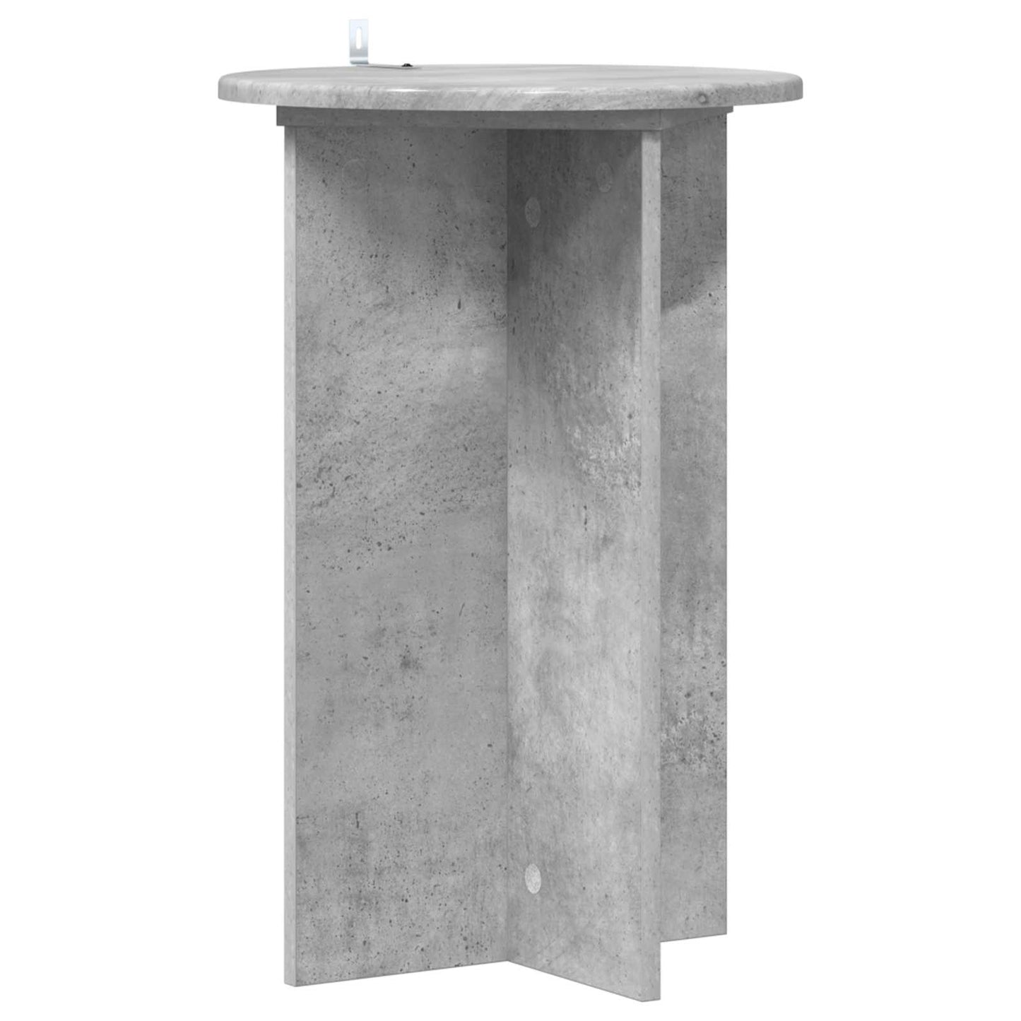 vidaXL Plant Stand 2 pcs Concrete Grey Ø40 x 60 cm Engineered Wood