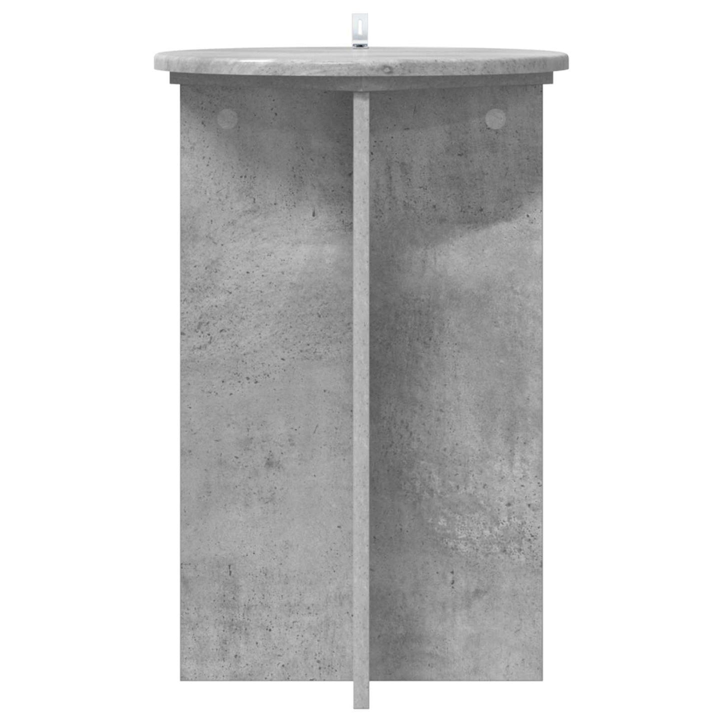 vidaXL Plant Stand 2 pcs Concrete Grey Ø40 x 60 cm Engineered Wood
