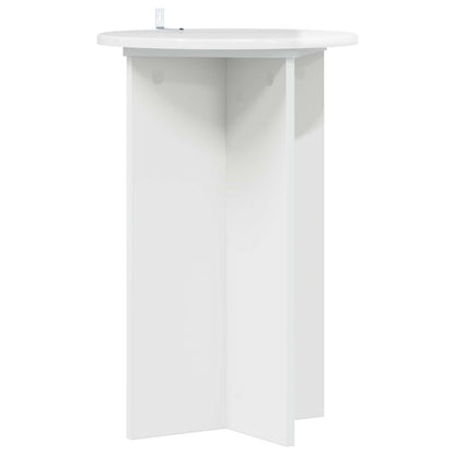 vidaXL Plant Stand 2 pcs High Gloss White Ø40 x 60 cm Engineered Wood