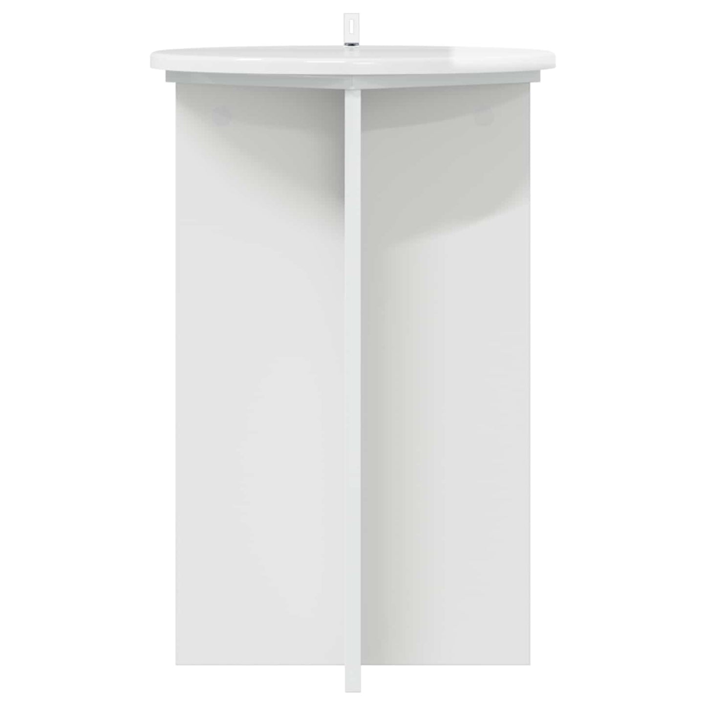 vidaXL Plant Stand 2 pcs High Gloss White Ø40 x 60 cm Engineered Wood