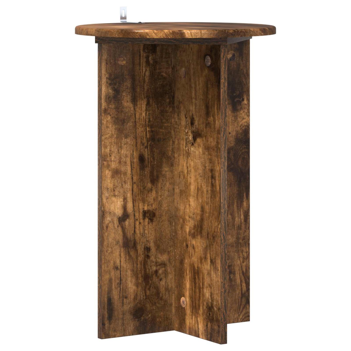 vidaXL Plant Stand 2 pcs Smoked Oak Ø40 x 60 cm Engineered Wood