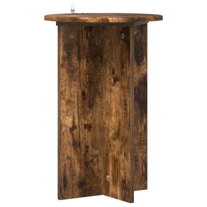 vidaXL Plant Stand 2 pcs Smoked Oak Ø40 x 60 cm Engineered Wood