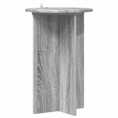 vidaXL Plant Stand 2 pcs Grey Sonoma Ø40 x 60 cm Engineered Wood