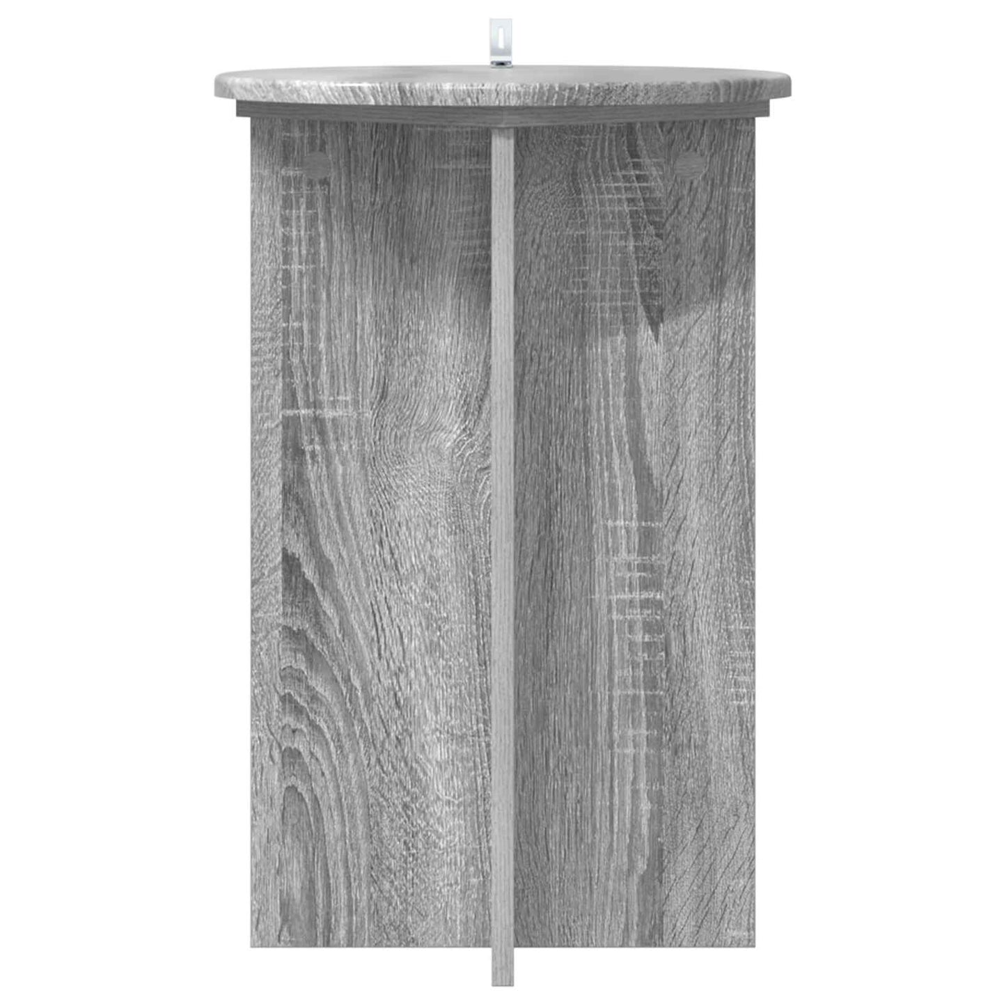 vidaXL Plant Stand 2 pcs Grey Sonoma Ø40 x 60 cm Engineered Wood