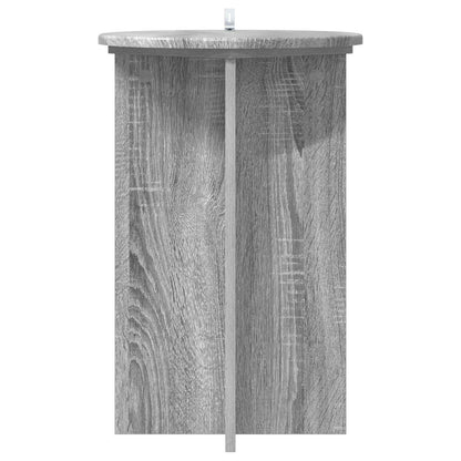 vidaXL Plant Stand 2 pcs Grey Sonoma Ø40 x 60 cm Engineered Wood