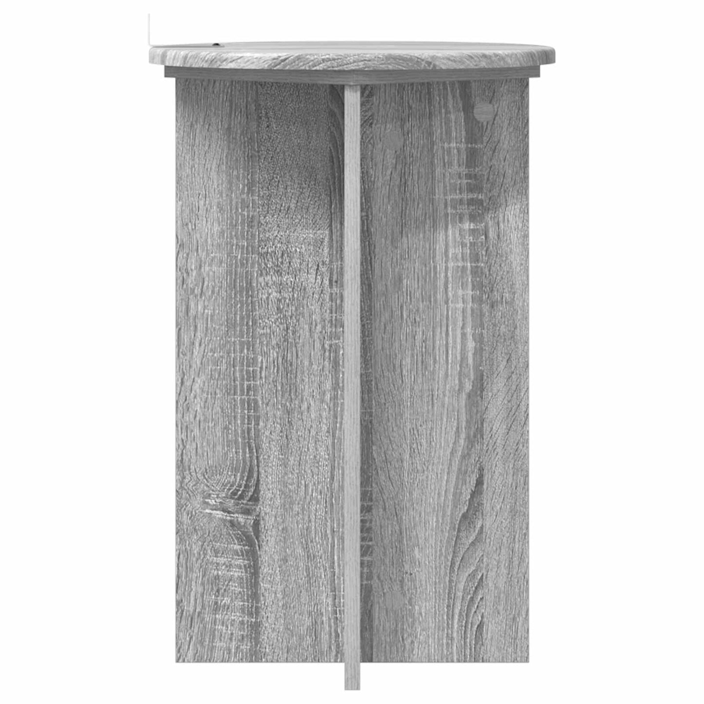 vidaXL Plant Stand 2 pcs Grey Sonoma Ø40 x 60 cm Engineered Wood