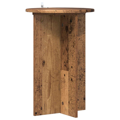 vidaXL Plant Stand 2 pcs Old Wood Ø40 x 60 cm Engineered Wood