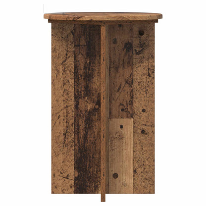 vidaXL Plant Stand 2 pcs Old Wood Ø40 x 60 cm Engineered Wood