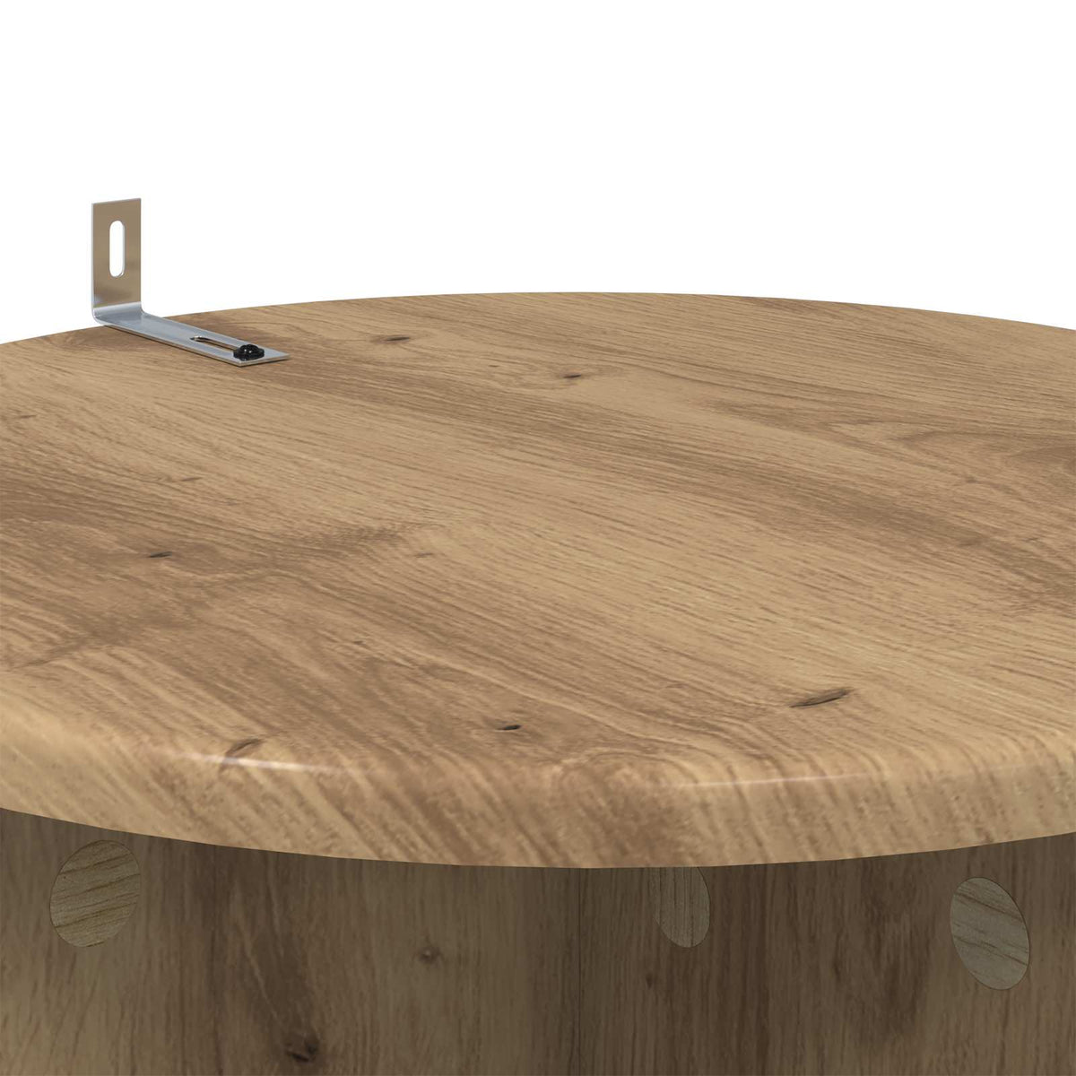 vidaXL Plant Stand 2 pcs Artisan Oak Ø40 x 60 cm Engineered Wood