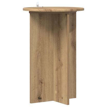 vidaXL Plant Stand 2 pcs Artisan Oak Ø40 x 60 cm Engineered Wood