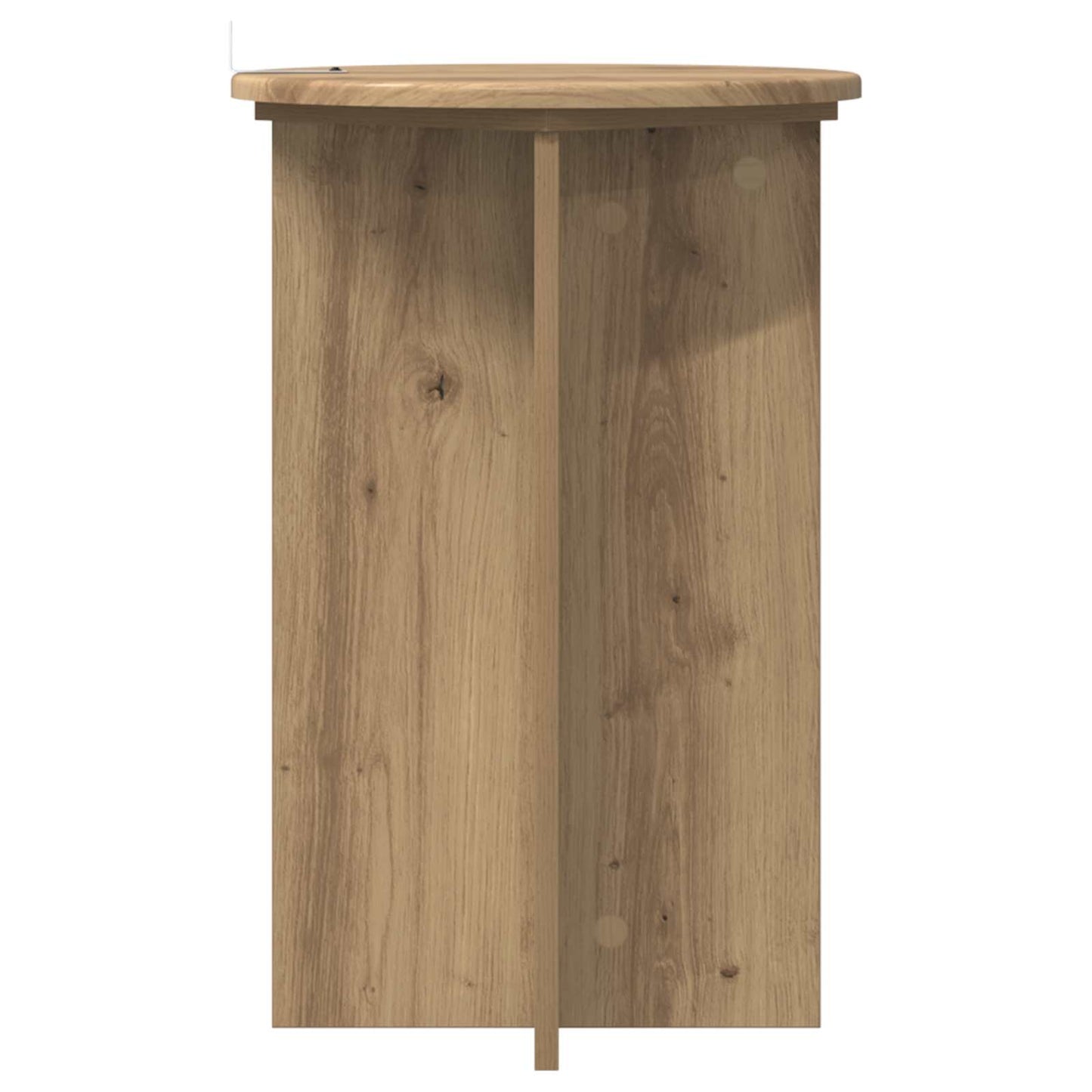 vidaXL Plant Stand 2 pcs Artisan Oak Ø40 x 60 cm Engineered Wood