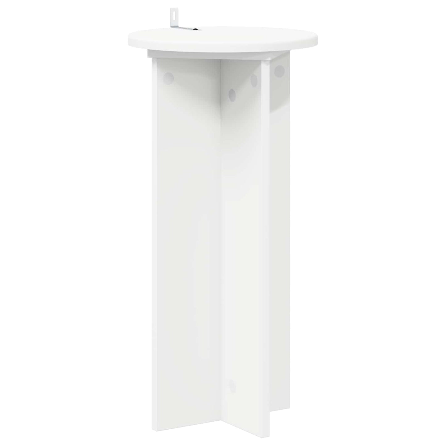 vidaXL Plant Stand 2 pcs White Ø29.5 x 60 cm Engineered Wood