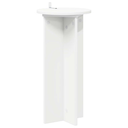 vidaXL Plant Stand 2 pcs White Ø29.5 x 60 cm Engineered Wood