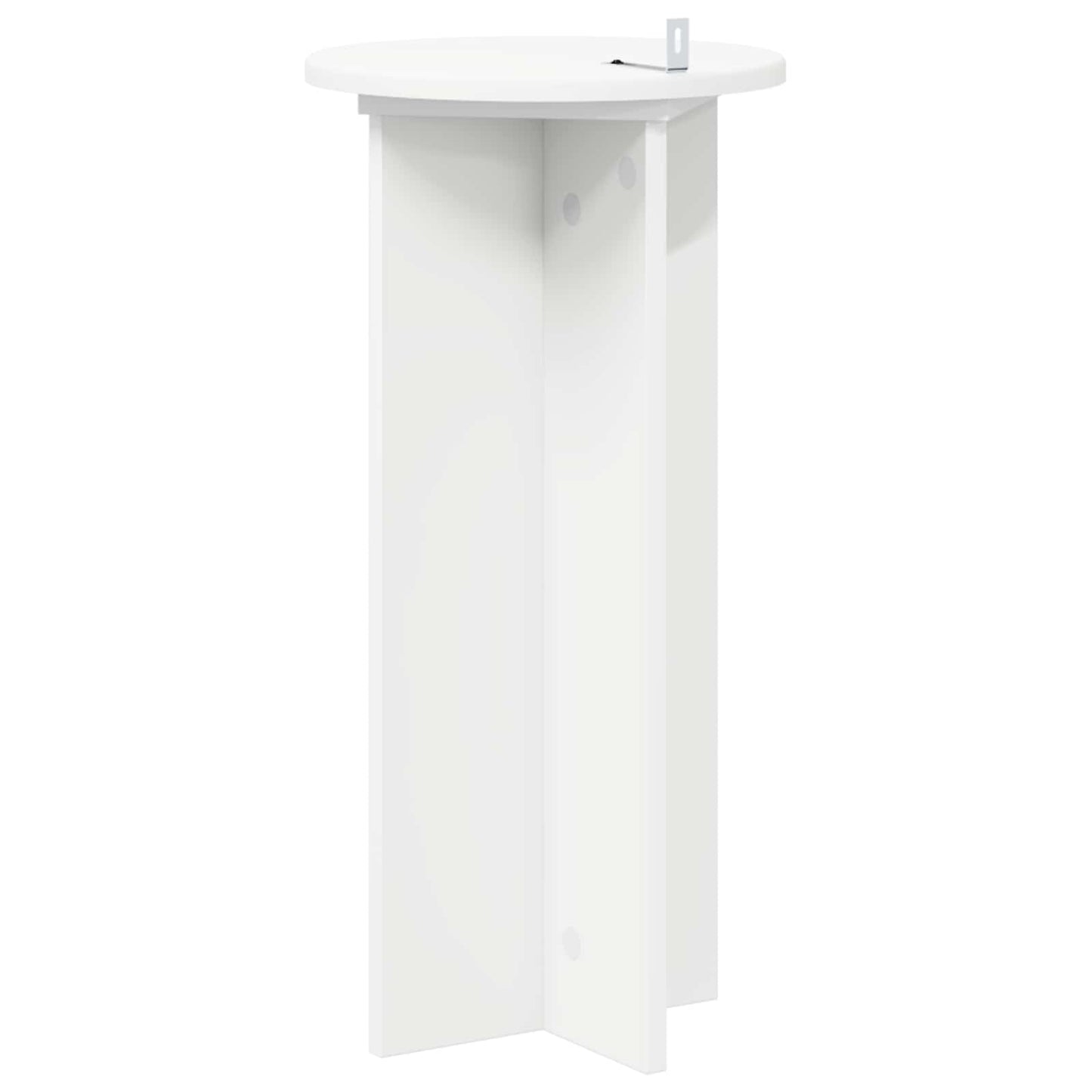 vidaXL Plant Stand 2 pcs White Ø29.5 x 60 cm Engineered Wood