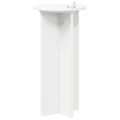 vidaXL Plant Stand 2 pcs White Ø29.5 x 60 cm Engineered Wood