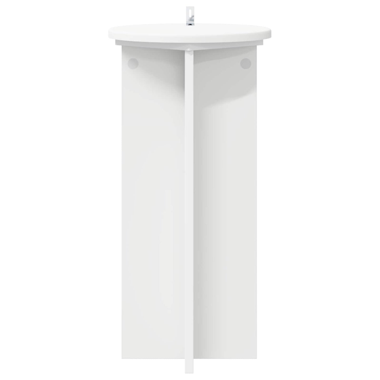 vidaXL Plant Stand 2 pcs White Ø29.5 x 60 cm Engineered Wood