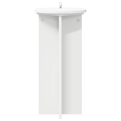 vidaXL Plant Stand 2 pcs White Ø29.5 x 60 cm Engineered Wood