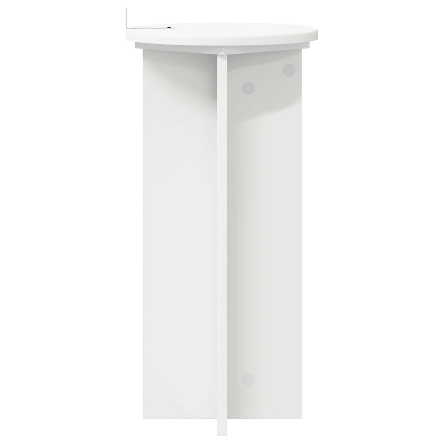 vidaXL Plant Stand 2 pcs White Ø29.5 x 60 cm Engineered Wood