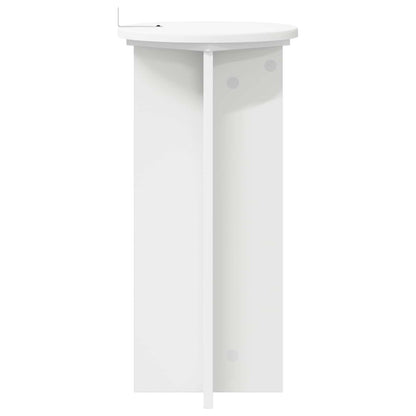 vidaXL Plant Stand 2 pcs White Ø29.5 x 60 cm Engineered Wood